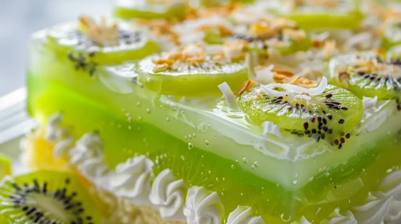 Zdjęcie Przepis na ciasto z kiwi i galaretką - tropikalna przyjemność w domu