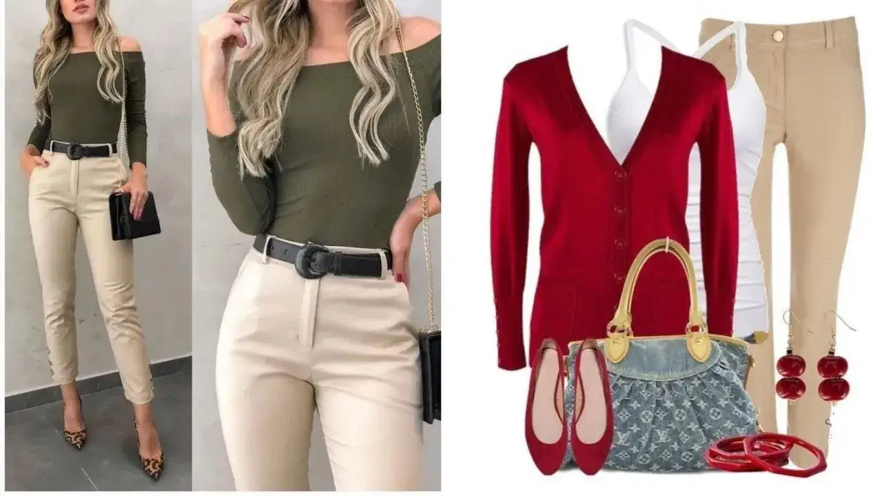 Zdjęcie Con que combinar pantalones beige: outfits que no fallan en estilo