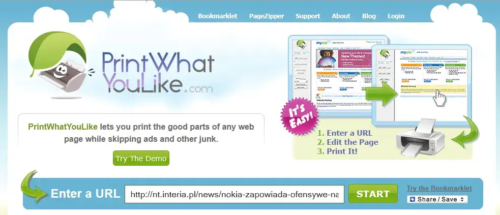 Zdjęcie Jak wydrukować artykuł ze strony internetowej bez zbędnych elementów
