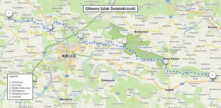 Zdjęcie Góry Świętokrzyskie: Ile km pokonasz? Długości szlaków i trasy