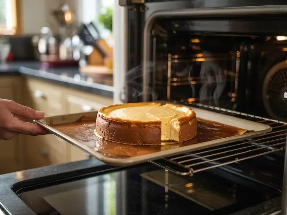 Zdjęcie Czy sernik wkładać do nagrzanego piekarnika, aby uniknąć pęknięć?