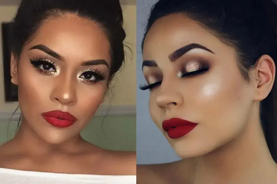 Zdjęcie Jakie makijaż do czerwonej sukienki - idealne kolory na każdą okazję