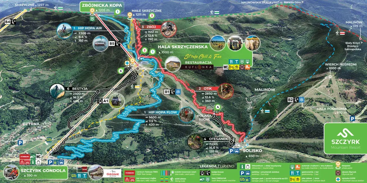 Zdjęcie Trasy rowerowe Tatry mapa - odkryj idealne szlaki na wyprawy