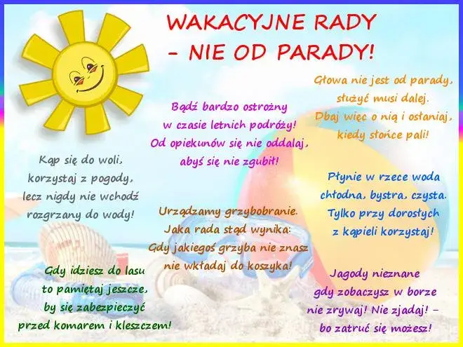Zdjęcie Zagadki o wakacjach - rozwesel dzieci i umil czas w podróży