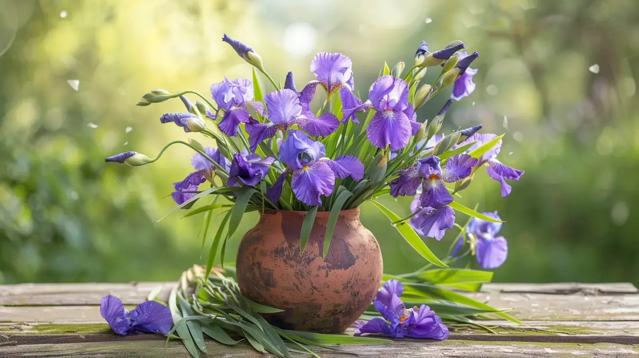 Zdjęcie Kompozycje z irysów w ogrodzie – Porady i inspiracje