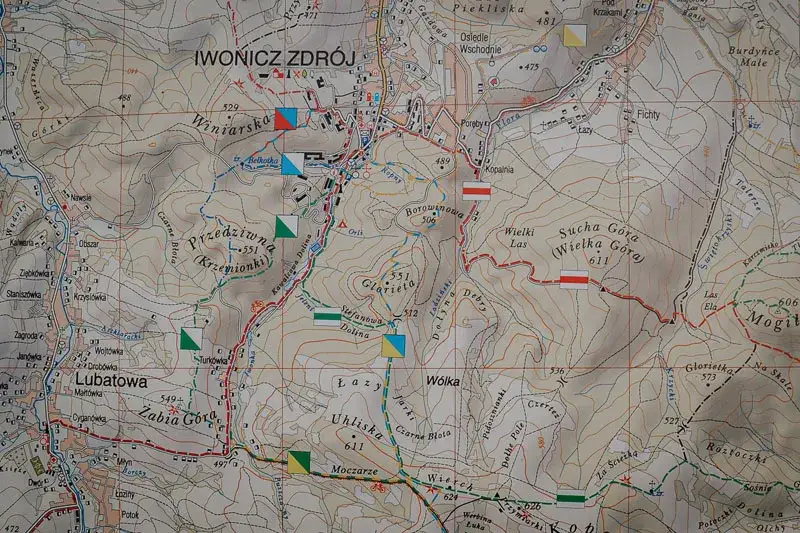 Zdjęcie Iwonicz-Zdrój mapa sanatoria - znajdź najlepsze miejsca na zdrowie