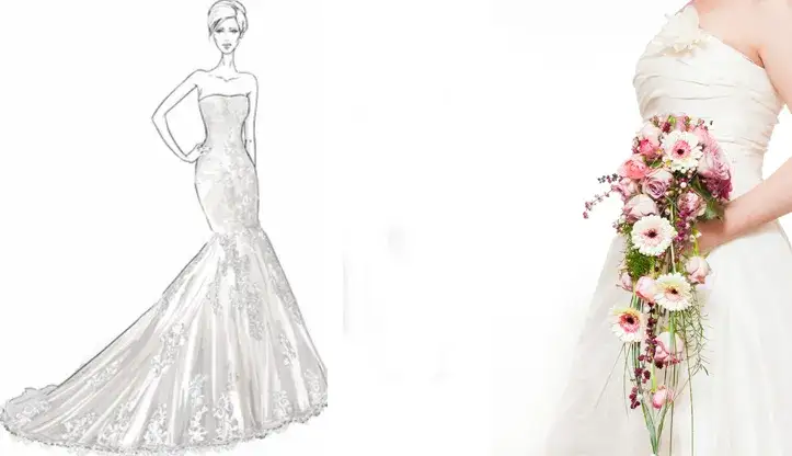 Zdjęcie Idealny bukiet ślubny do koronkowej sukni – stwórz niezapomniany look