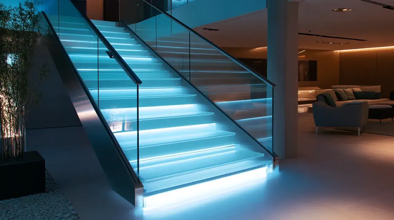 Zdjęcie Nowoczesne rozwiązania i trendy w balustradach szklanych na schody