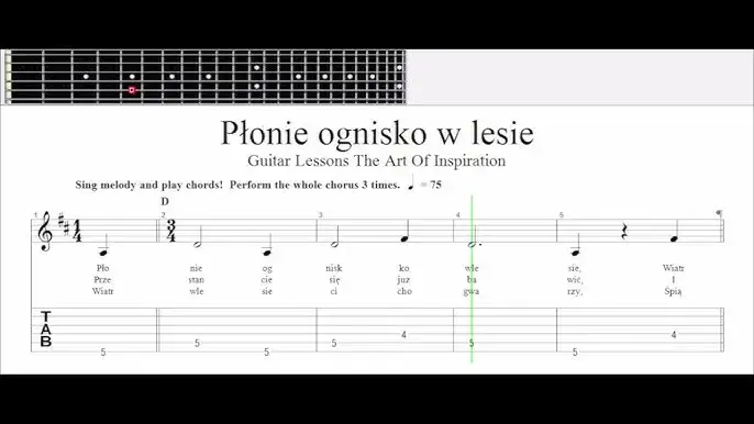 Zdjęcie Najprostsze akordy do piosenki Płonie ognisko - szybka nauka gry na gitarze