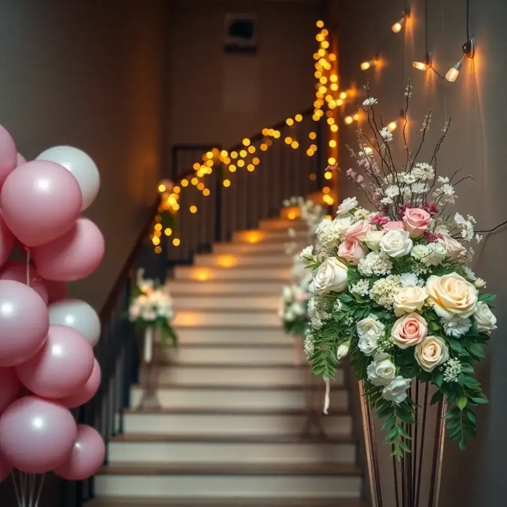 Zdjęcie Jak przystroić klatkę schodową w bloku na wesele – tanio i efektownie