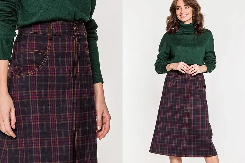 Zdjęcie Stylizacje ze spódnicą w szkocką kratę - jak być modną w każdej okazji