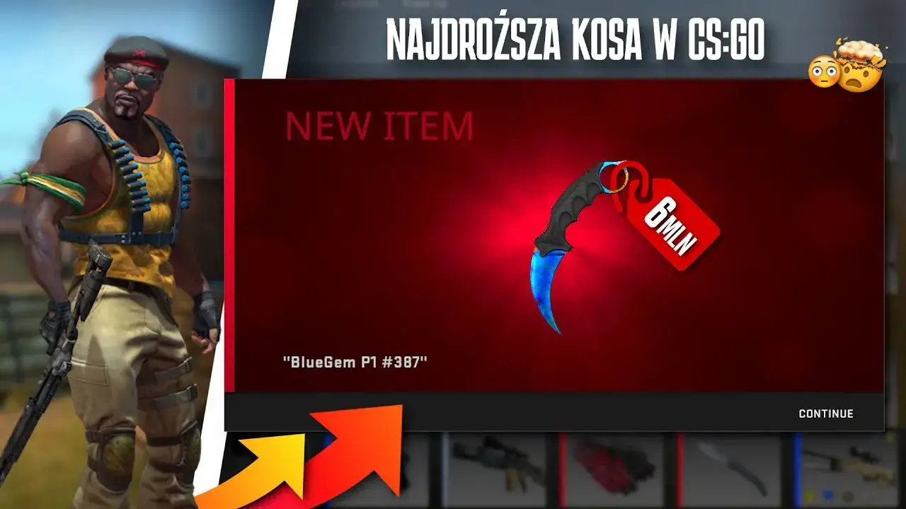 Zdjęcie Najdroższa kosa w CS2: Karambit Case Hardened Blue Gem i jego wartość