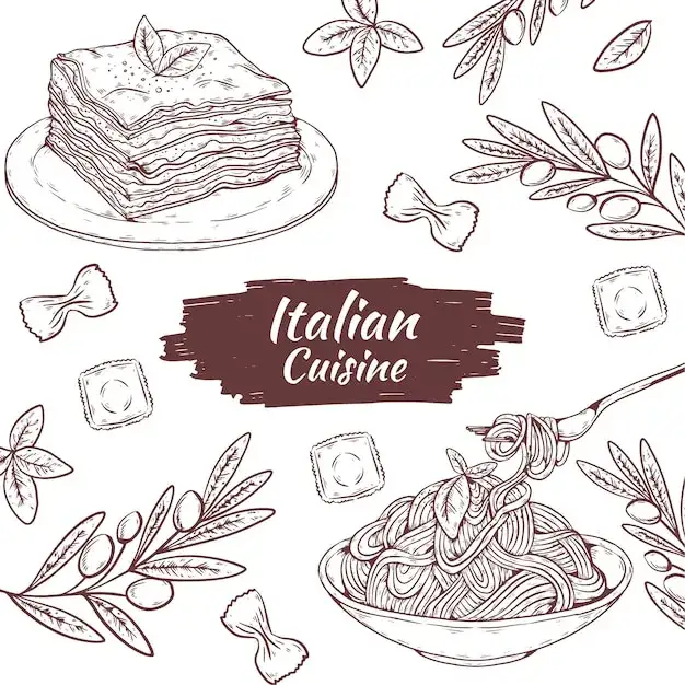 Zdjęcie Rysunki spaghetti: inspirujące ilustracje i kolorowanki do pobrania