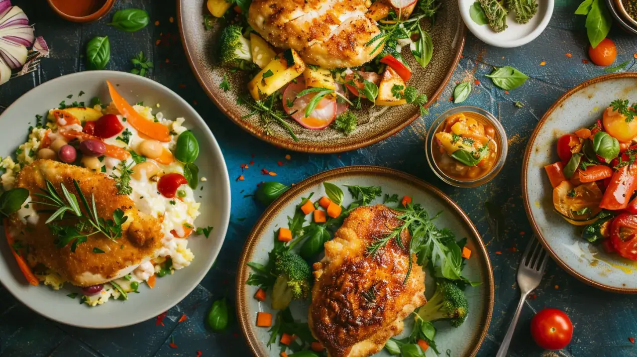 Zdjęcie Dania z piersią kurczaka: kotlety, roladki, potrawki