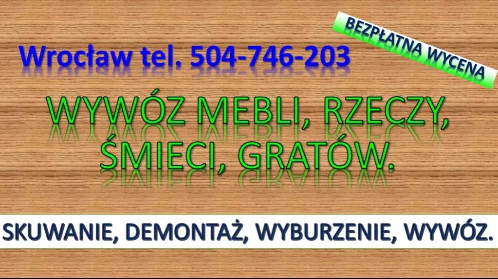 Zdjęcie Ile kosztuje wywóz starych mebli we Wrocławiu? Ceny i usługi, które musisz znać