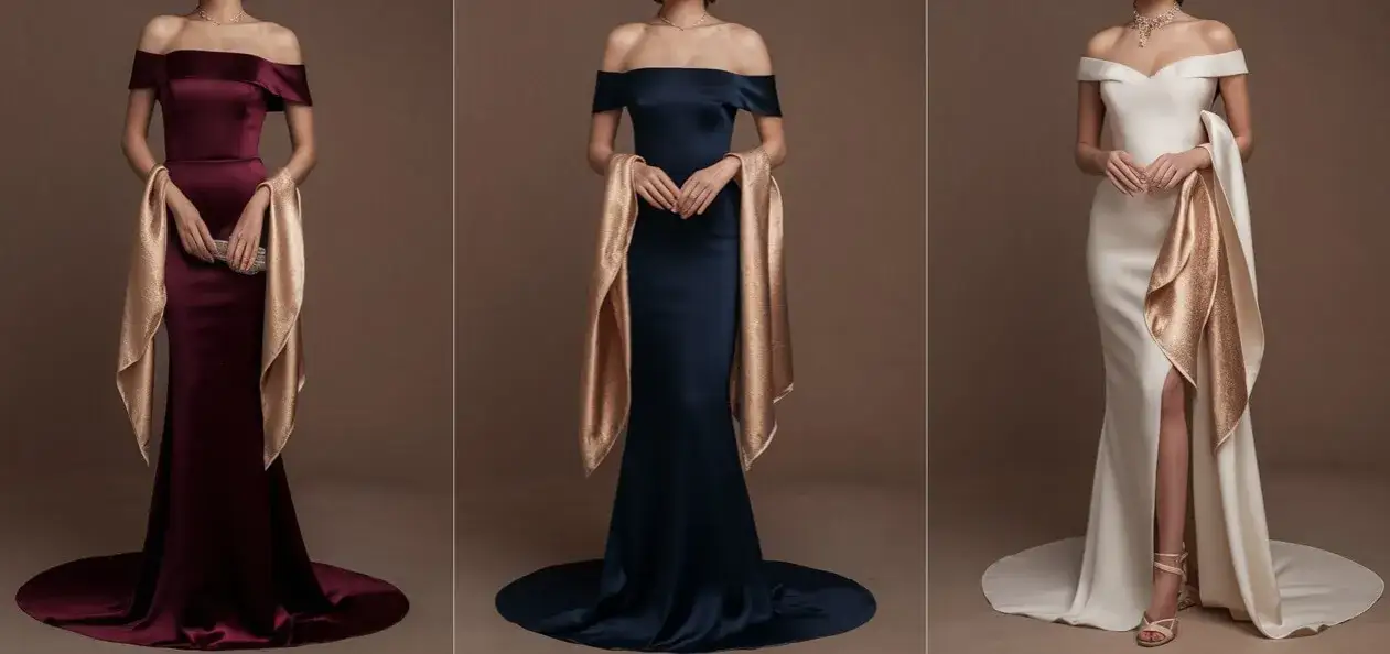 Zdjęcie Jak nosić szal do sukni wieczorowej, aby wyglądać zjawiskowo?