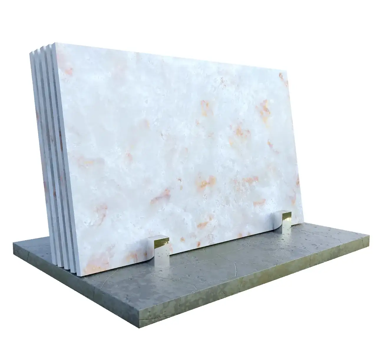 Zdjęcie Ceny blatu z konglomeratu granitowego Misty White – co musisz wiedzieć