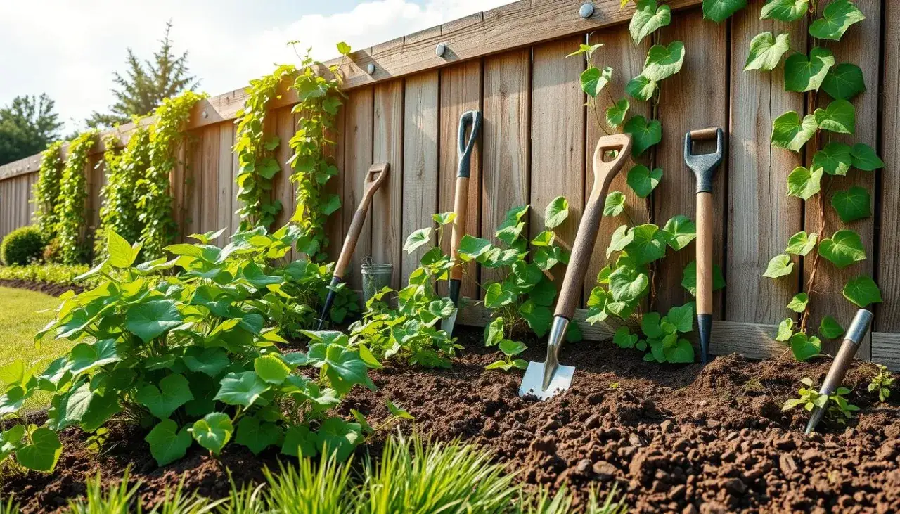 Zdjęcie Jak gęsto sadzić bluszcz przy płocie, aby uzyskać szybki efekt?