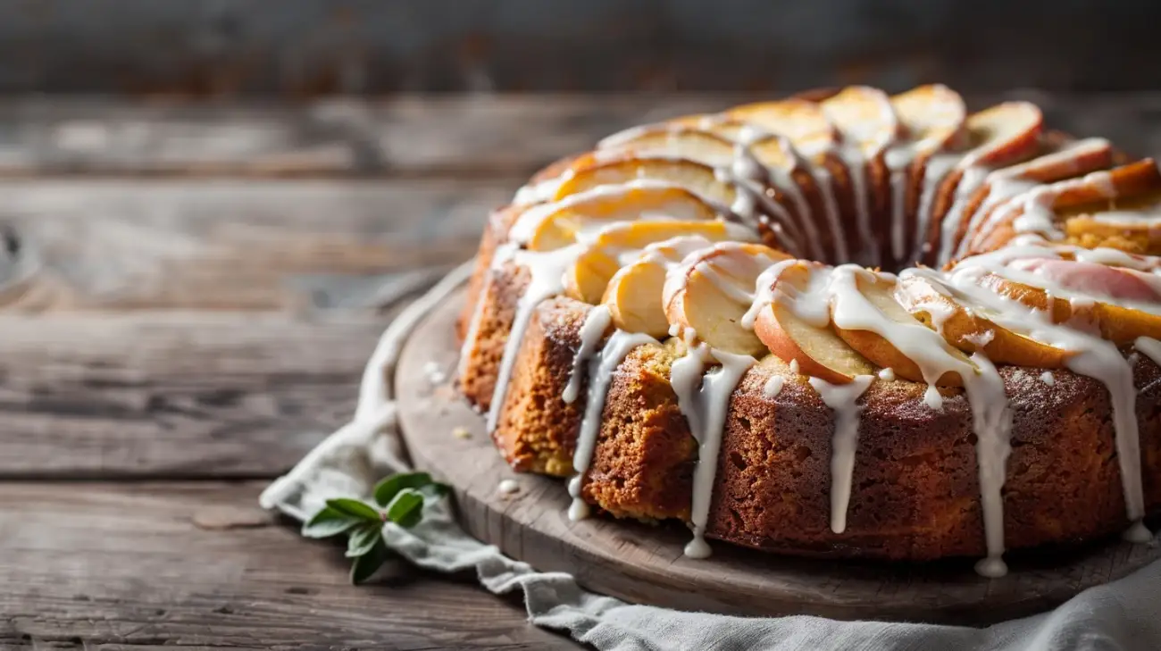 Zdjęcie Delikatne ciasto z olejem i jabłkami: smak lata w twoim domu
