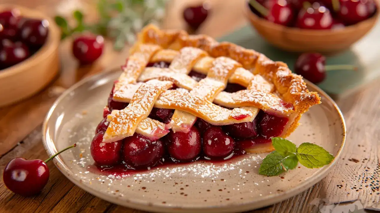 Zdjęcie Kruche ciasto z wiśniami: Letni smak zamknięty w cieście. Spróbuj tego!