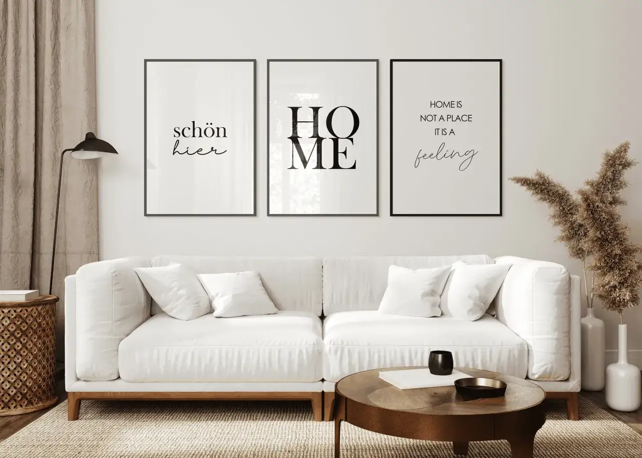 Zdjęcie Poster f&uuml;r Wohnzimmer: Finde die besten Designs und Materialien f&uuml;r dein Zuhause