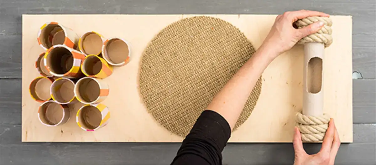 Zdjęcie Jak stworzyć tablicę sensoryczną zrób to sam dla swojego kota