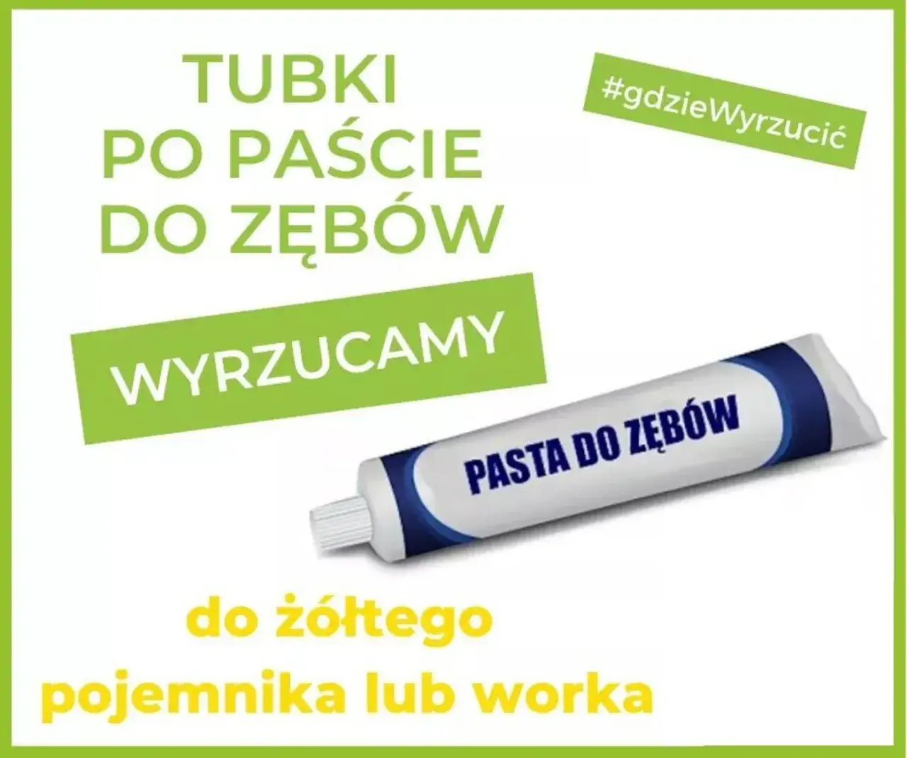 Zdjęcie Gdzie wyrzucić tubkę po paście do zębów, aby nie marnować?