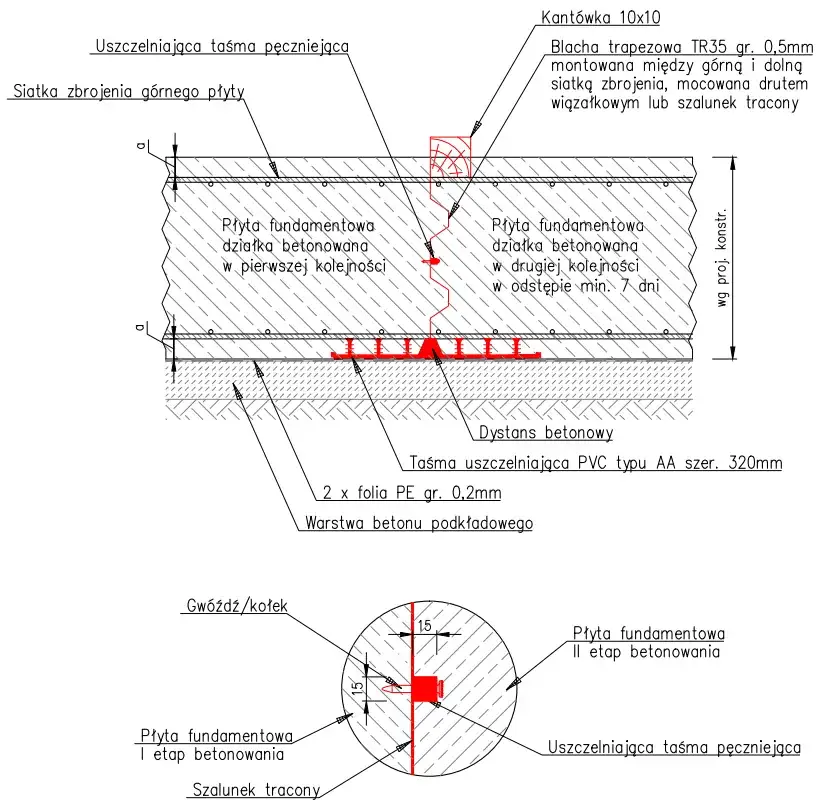 Zdjęcie Przekrój płyty fundamentowej: kluczowe warstwy i ich funkcje