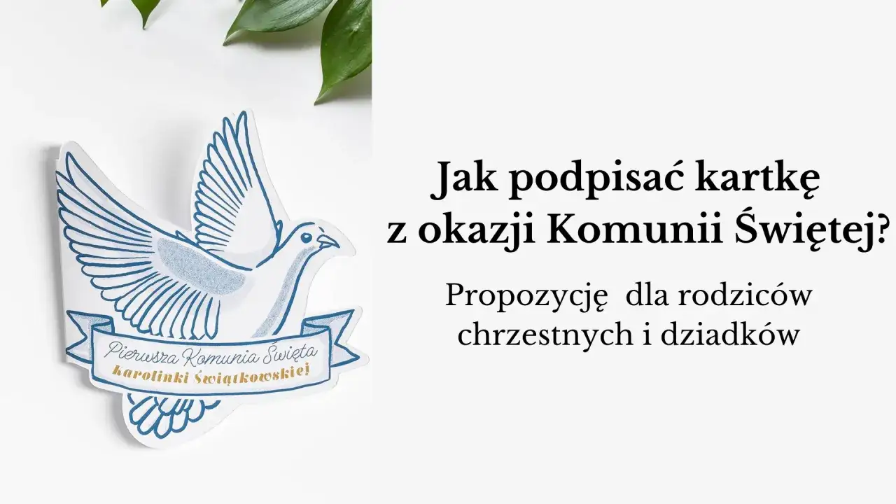 Zdjęcie Jak podpisać życzenia na komunie - wyjątkowe pomysły i inspiracje