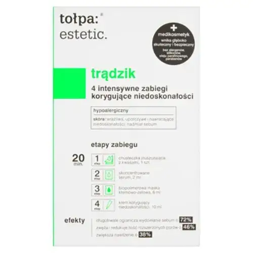 Zdjęcie Tołpa estetic trądzik – 4 intensywne zabiegi korygujące dla pięknej skóry