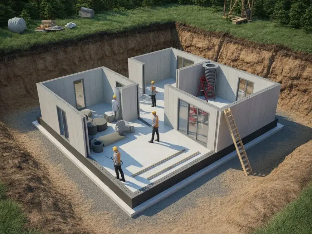 Zdjęcie Jak zrobić fundament pod pompę ciepła, aby uniknąć problemów z wilgocią