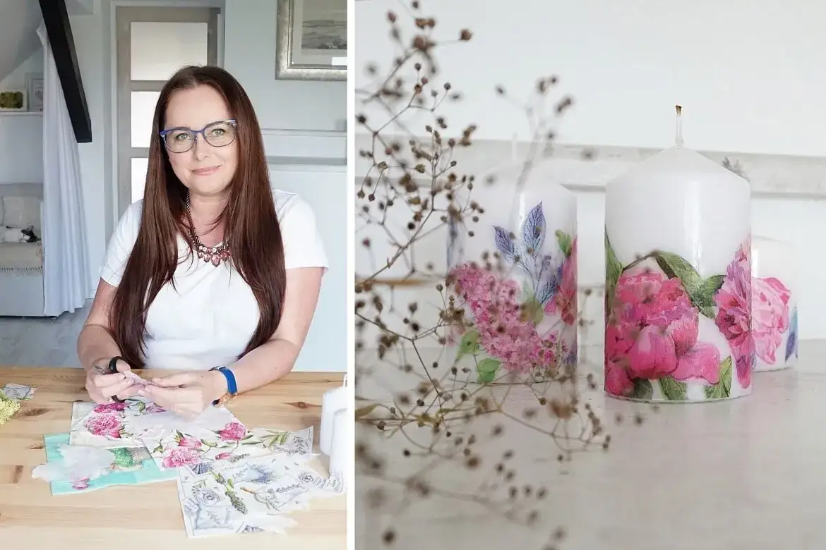 Zdjęcie Jak zrobić świeczkę decoupage - proste metody i ciekawe pomysły
