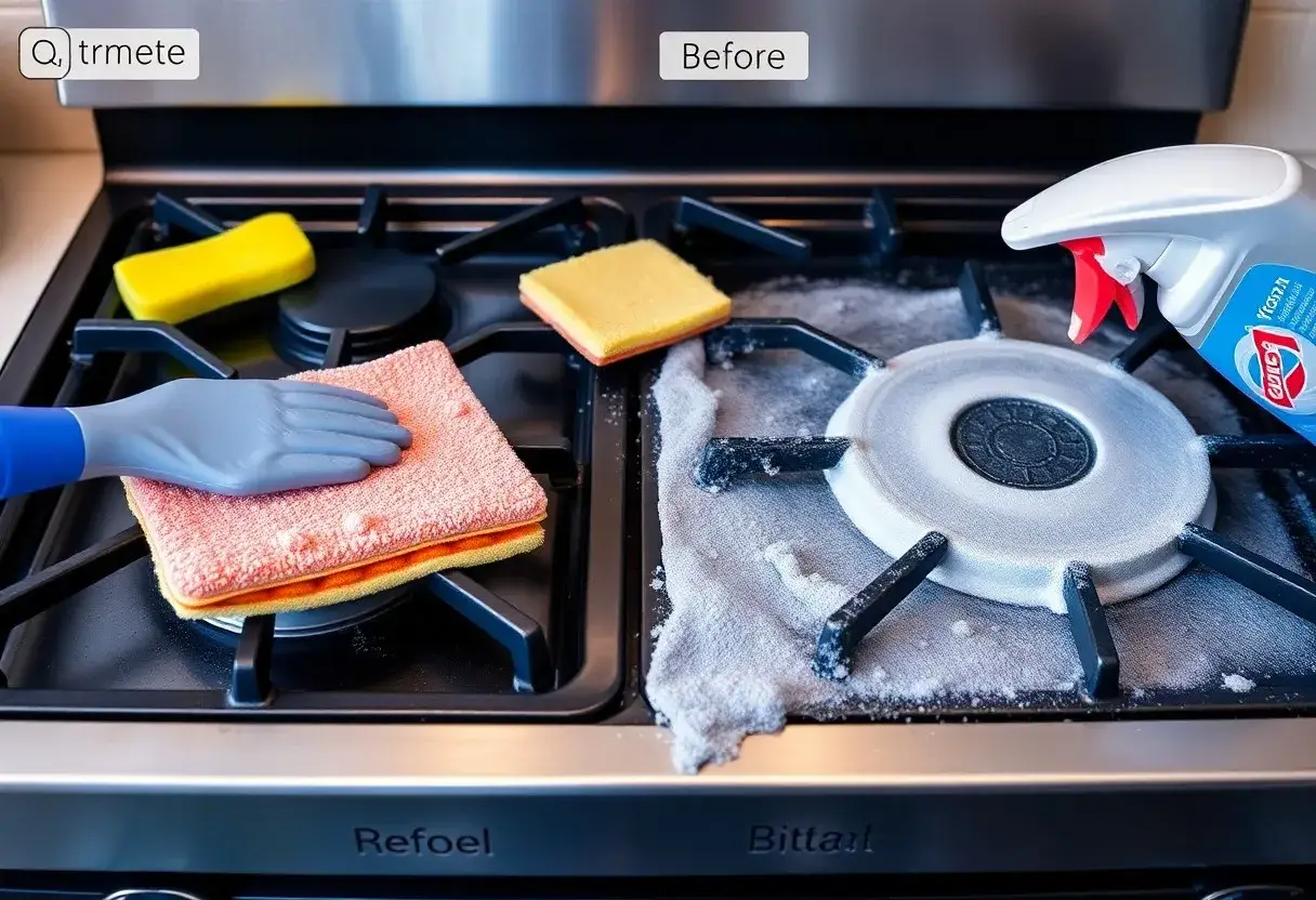 Zdjęcie Jak czyścić kuchenkę gazową, aby uniknąć trudnych zabrudzeń