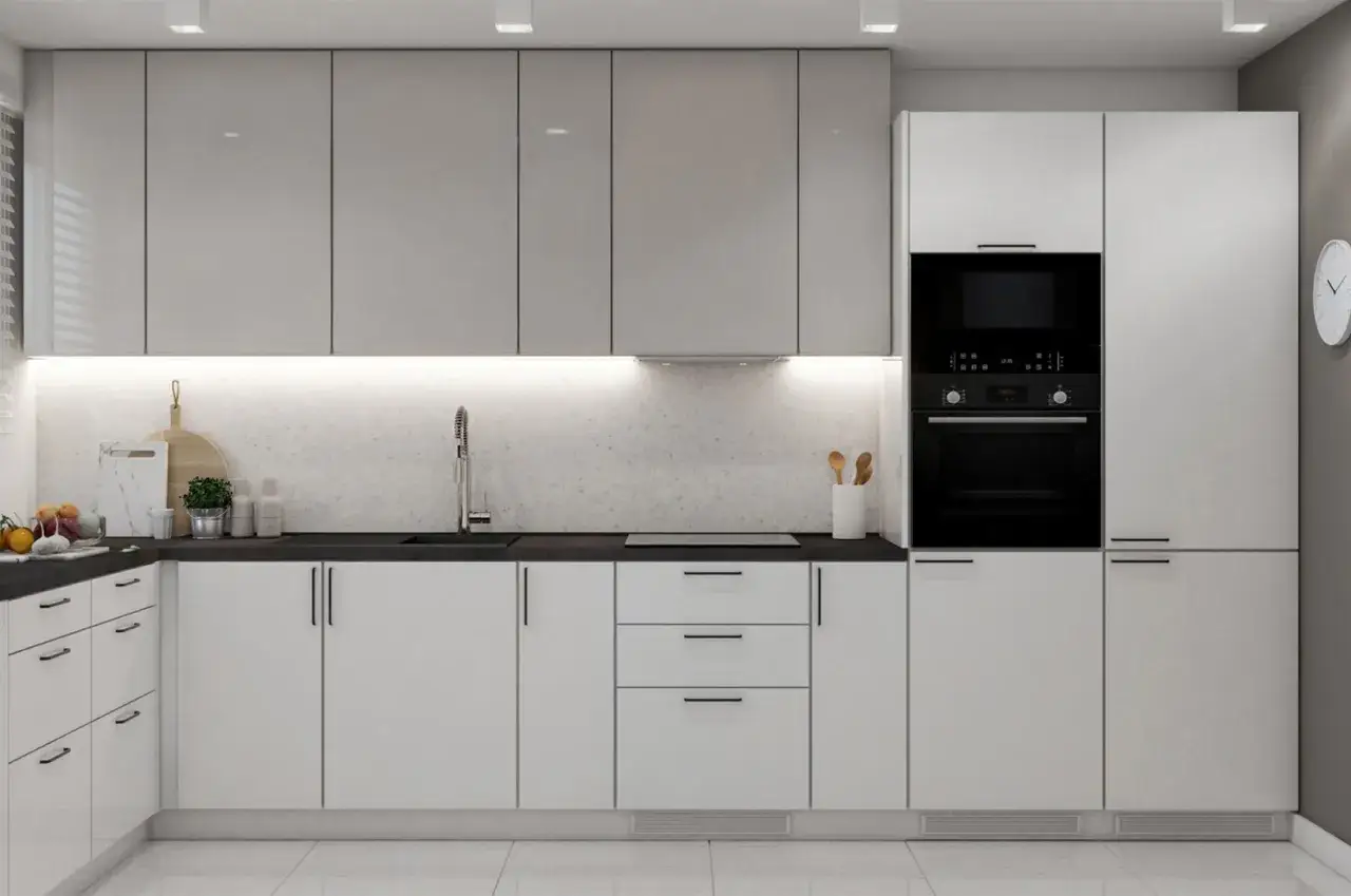 Zdjęcie Na jakiej wysokości powiesić szafki w kuchni, aby uniknąć problemów?
