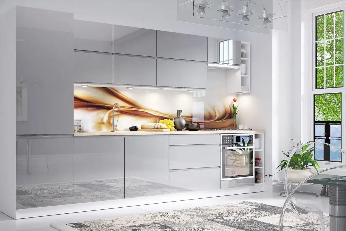 Zdjęcie Kuchnia biało szara jaki kolor ścian? Oto idealne rozwiązania dla Ciebie