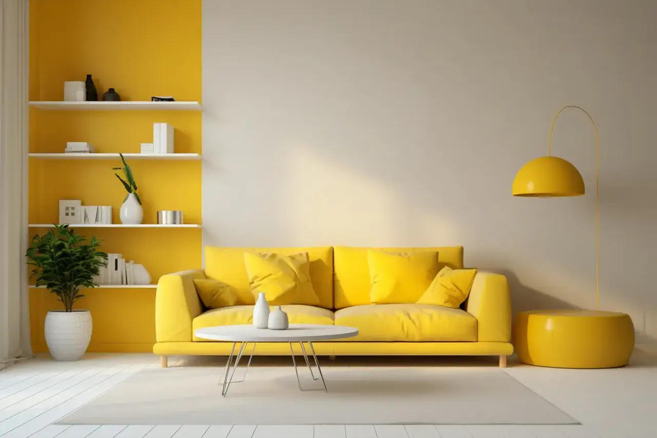 Zdjęcie Jakie ściany do miodowej kanapy? Poznaj najlepsze kolory i style