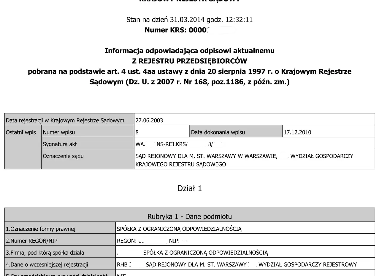 Zdjęcie Jak uzyskać aktualny odpis z KRS szybko i bez zbędnych formalności