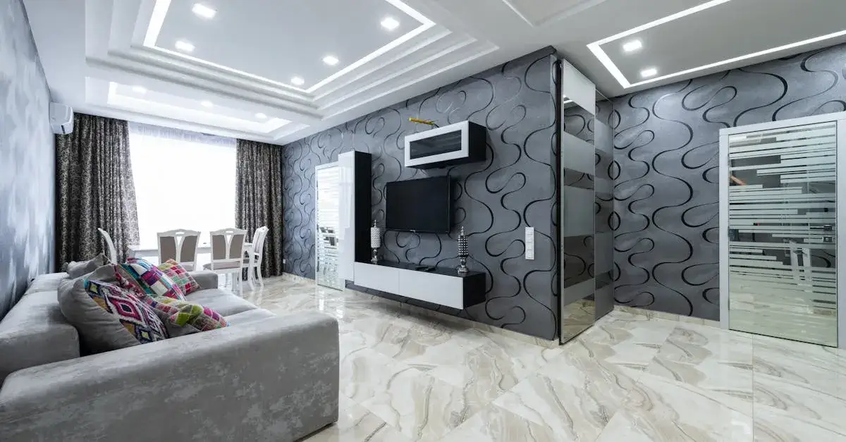 Zdjęcie Ściana TV glamour: Jak stworzyć luksusowy efekt?