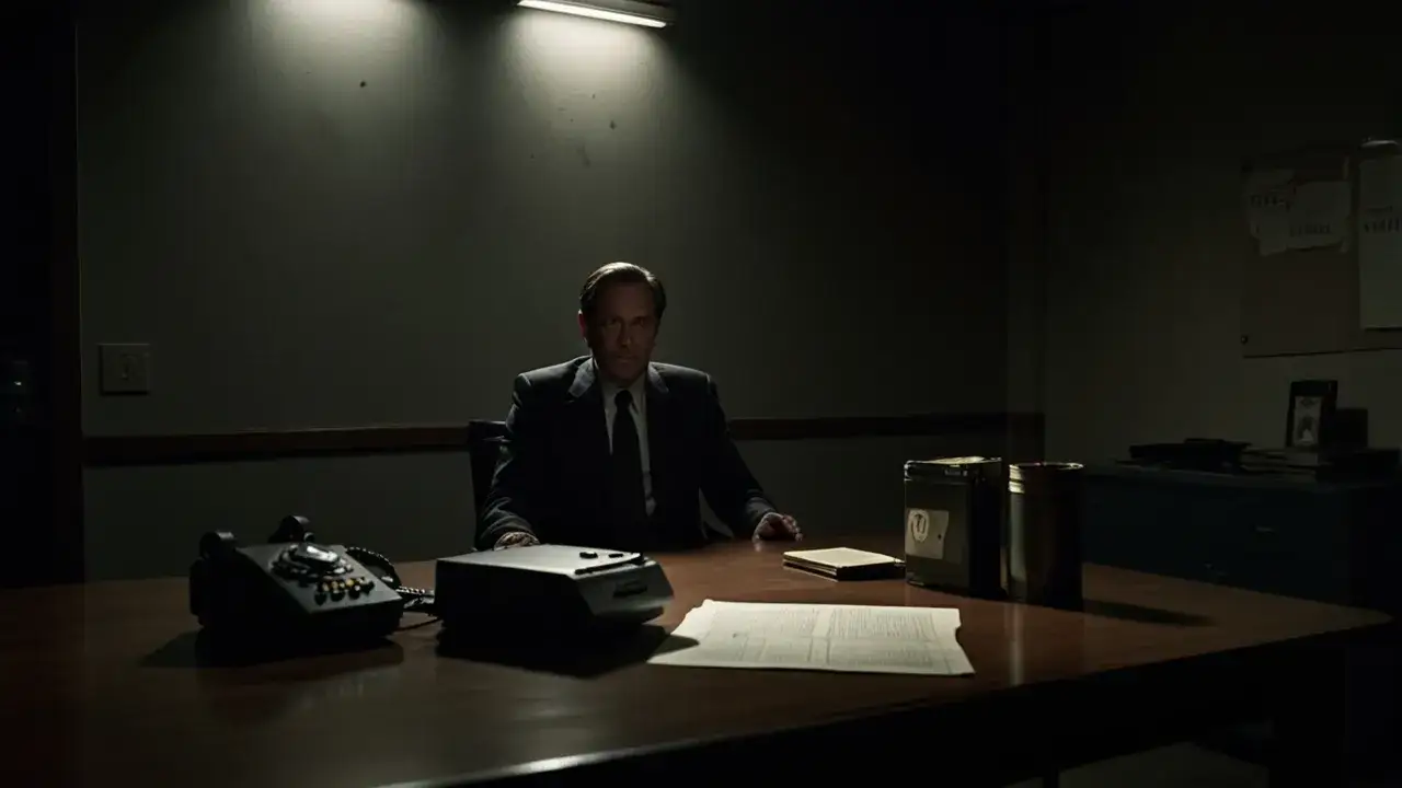 Zdjęcie Mroczny plakat Mindhunter: Odkryj tajemniczy świat seryjnych zabójców