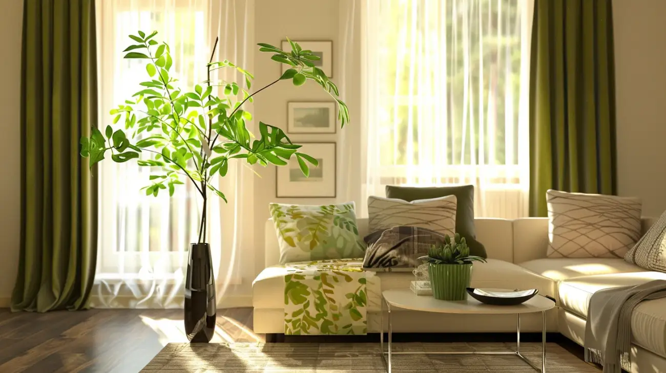 Zdjęcie Dziesięć modnych inspiracji na dwukolorowe zasłony do salonu