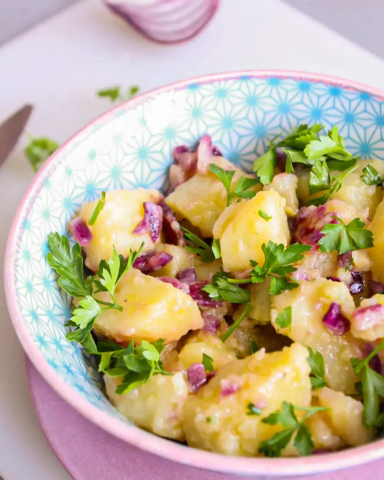 Zdjęcie Recette simple de pomme de terre en salade froide pour vos repas d'été