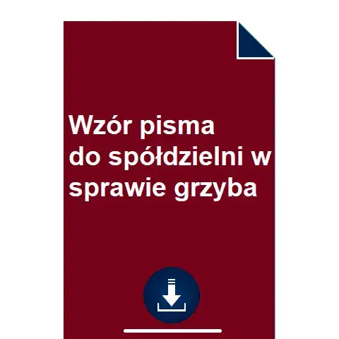 Zdjęcie Jak napisać pismo do spółdzielni mieszkaniowej w sprawie grzyba?