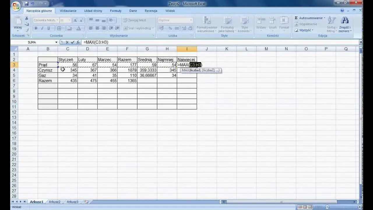 Zdjęcie  Gotowe tabele w Exelu - jak zrobić tabelę i wstawić wzorowe tabelki w Excelu?
