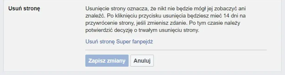 Zdjęcie Jak usunąć fanpage na Facebooku i uniknąć nieodwracalnych skutków