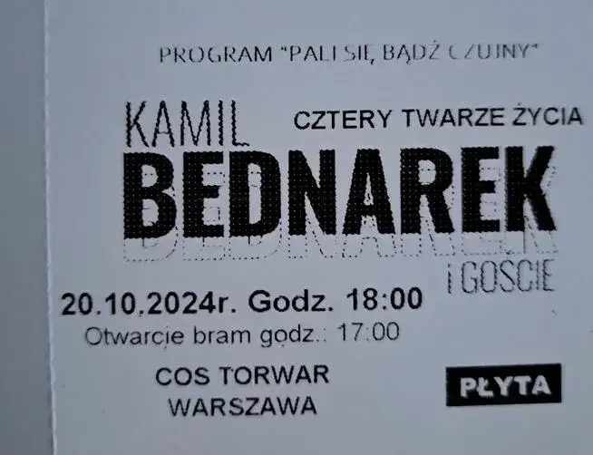 Zdjęcie Ile kosztuje bilet na koncert Kamila Bednarka i gdzie je kupić?