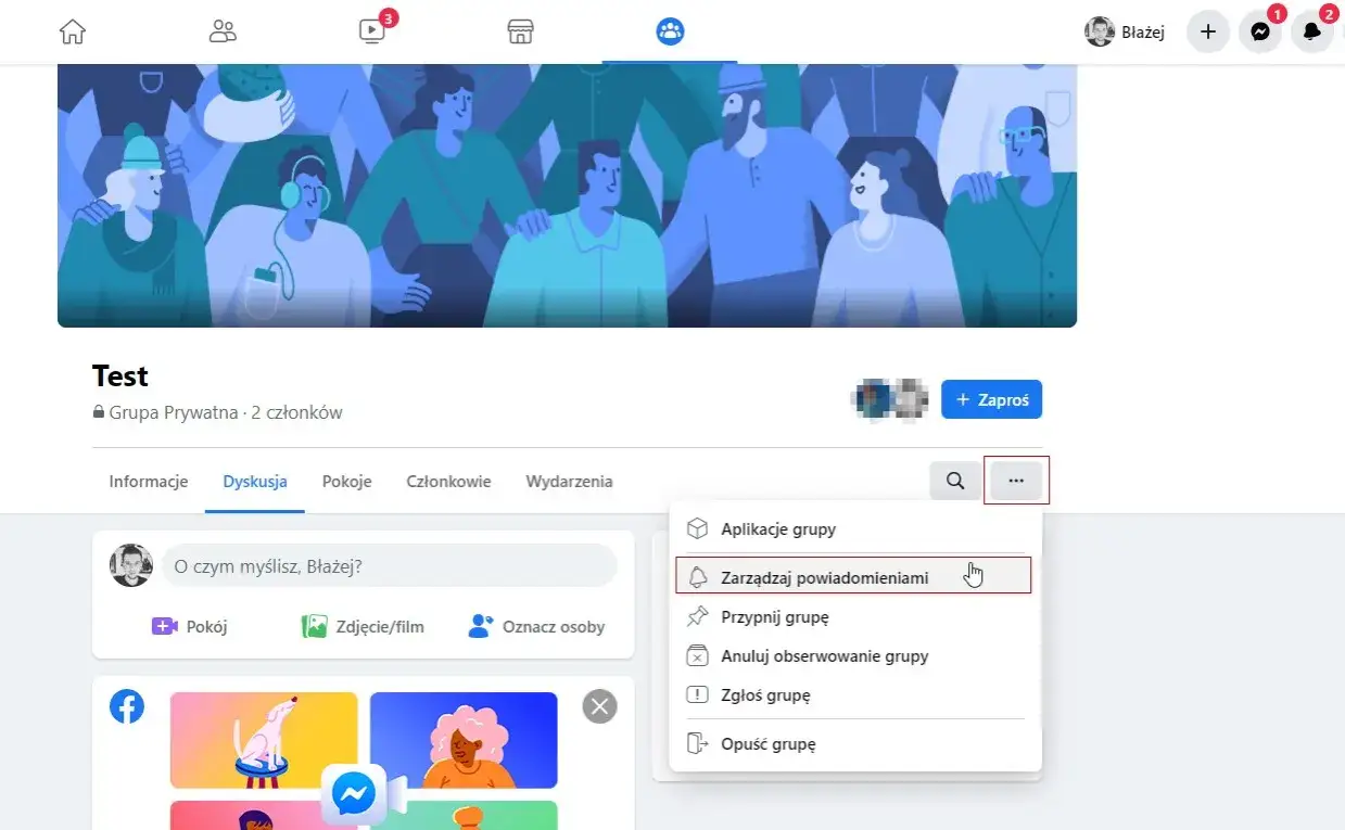 Zdjęcie Jak wyjść z grupy na Facebooku i uniknąć niepotrzebnych powiadomień