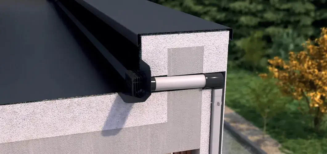 Zdjęcie Rynny do dachu płaskiego: jak skutecznie odprowadzić wodę