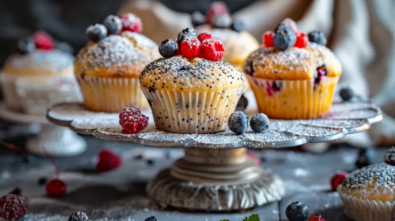 Zdjęcie Delikatne babeczki makowe: Przepis na sukces każdego cukiernika