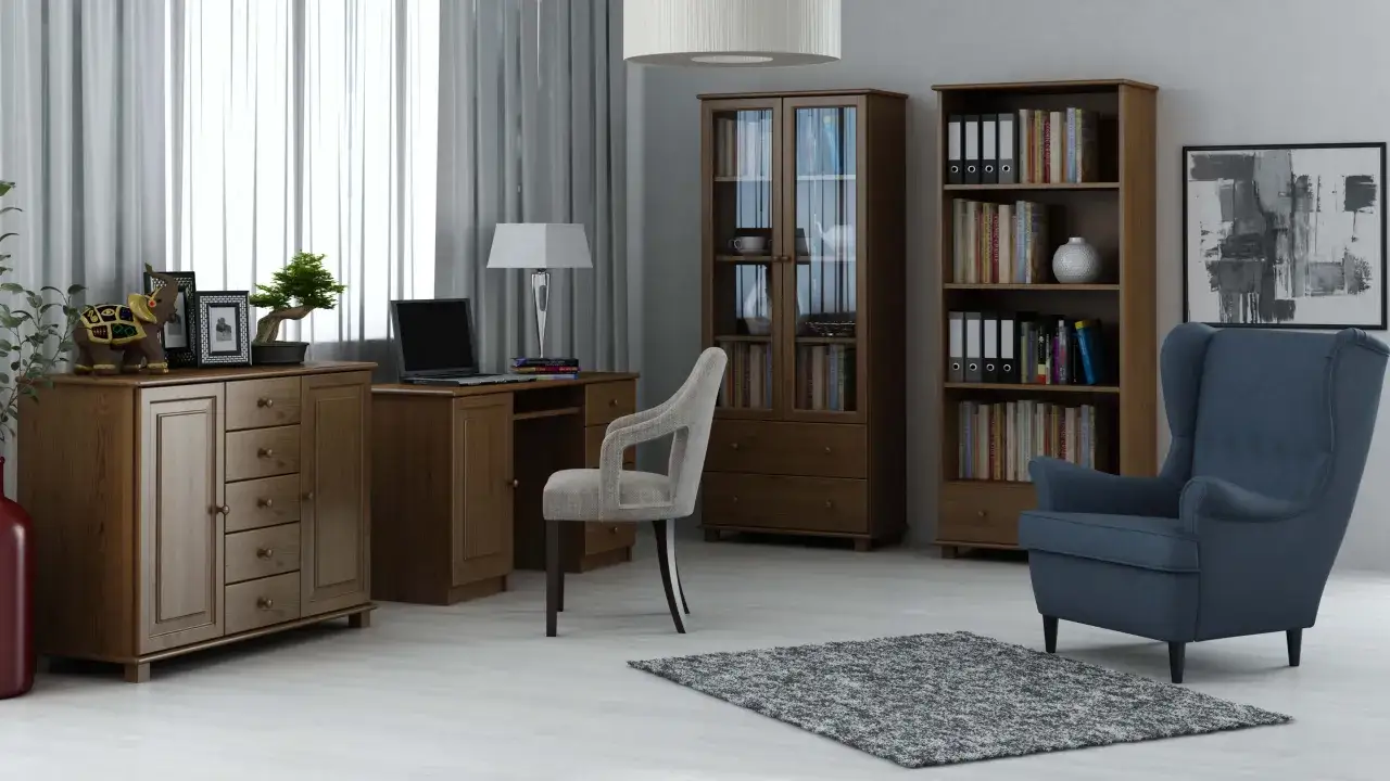 Zdjęcie Jaki kolor paneli do ciemnych mebli? Oto najlepsze wybory dla wnętrz