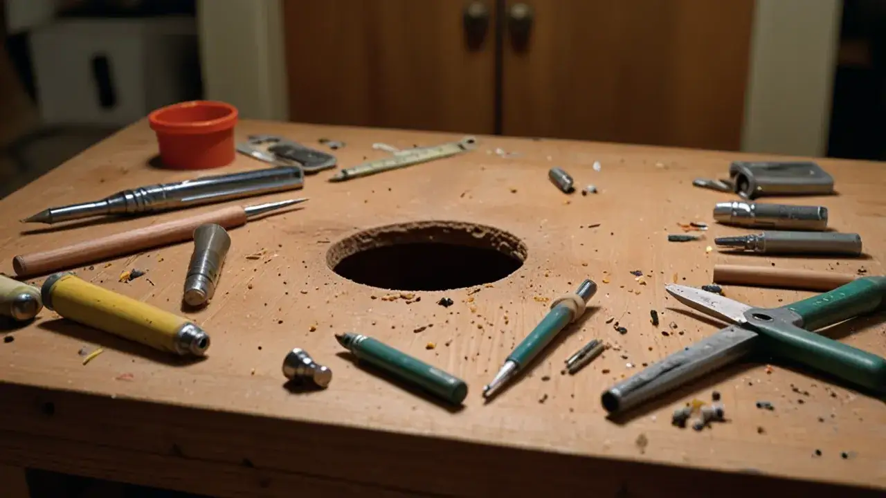 Zdjęcie Skuteczna naprawa dziury w drzwiach z płyty - prosty poradnik